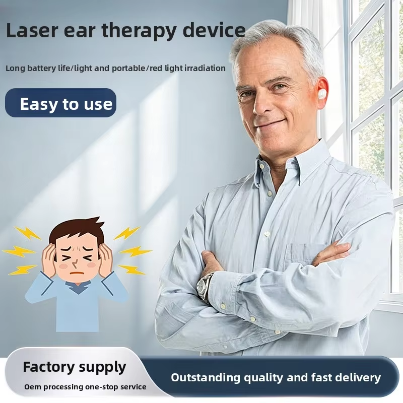 TWS Digital Display Wireless In-Ear Laser Therapy Device