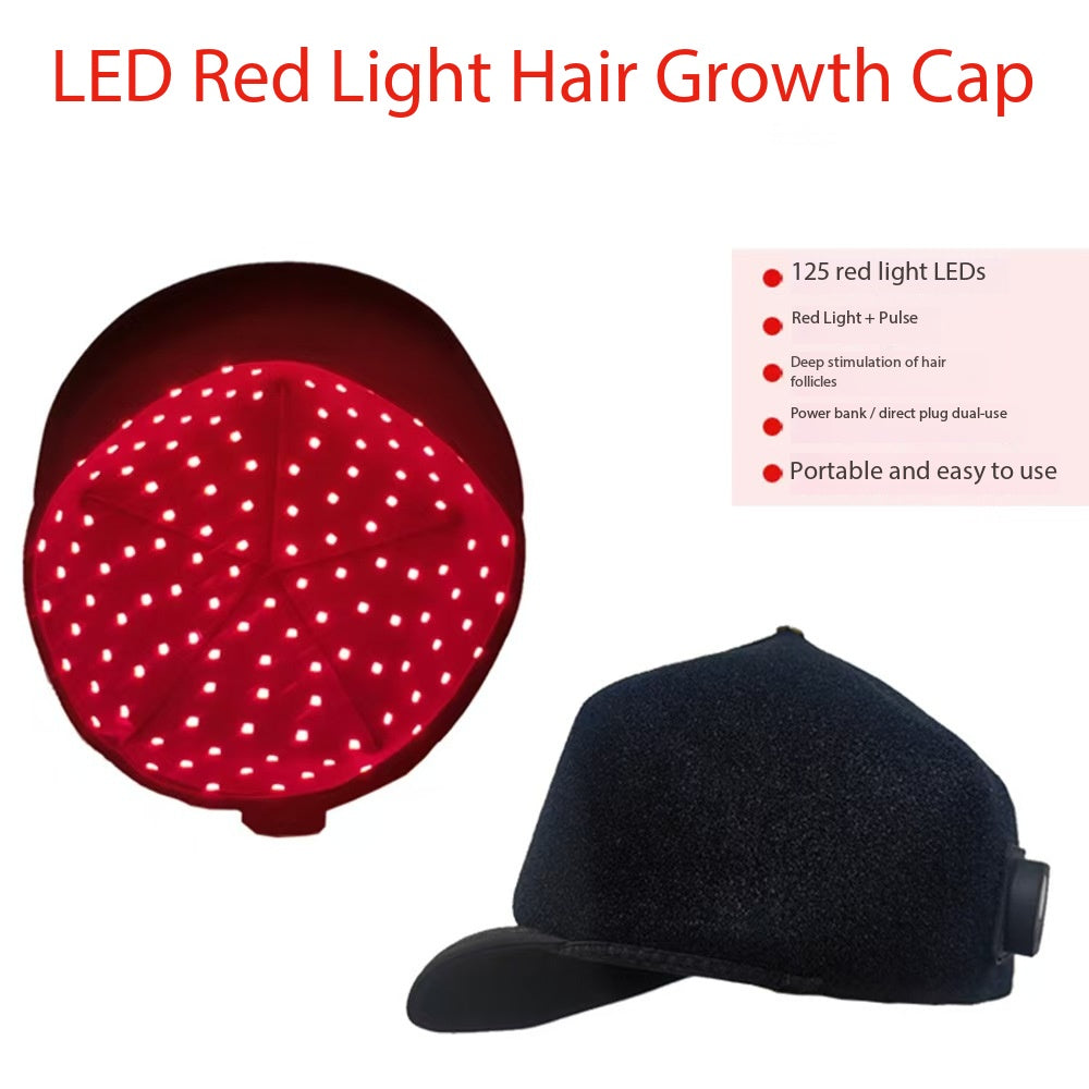 LED red light hair growth hat